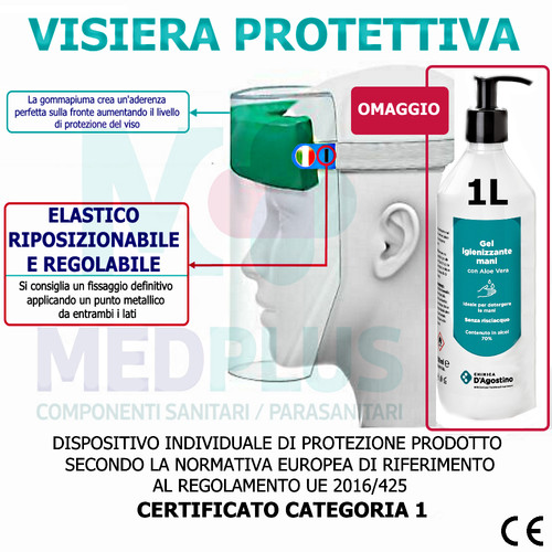 Visiera protezione schermo - visiera, di