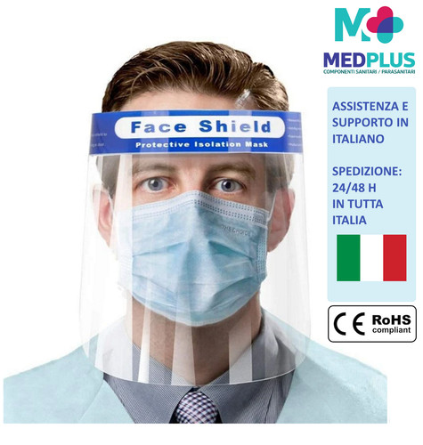 Visiera protettiva occhi bocca - visiera,