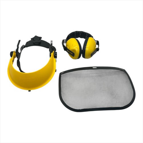 Visiera protettiva con - protettiva, cuffie